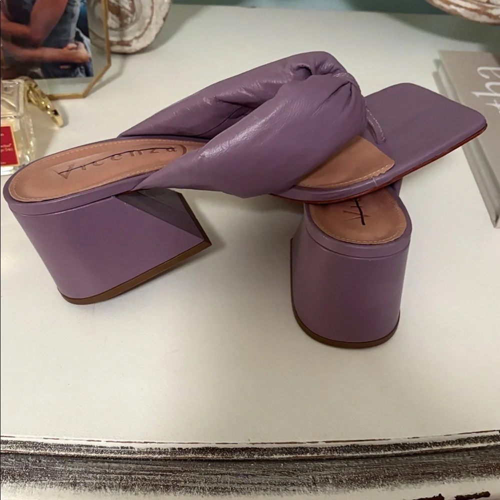 Vicenza Purple Heeled Sandals - Picture 5 of 7